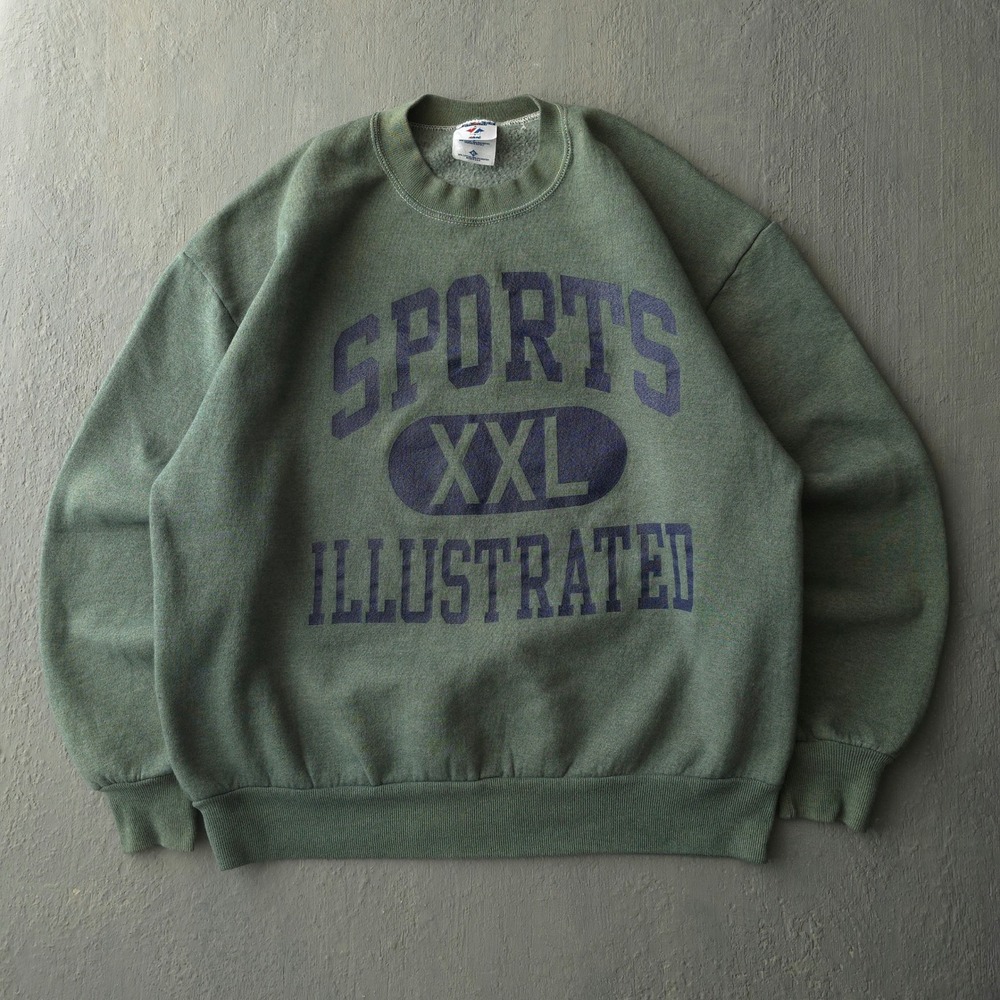 Vintage 2000s Jerzees Green Sports Illustrated Sweatshirt XL Graphic Pullover
